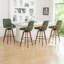 Modern Leather Upholstered Swivel Counter & Bar Stools-158982520-158982502-158982500