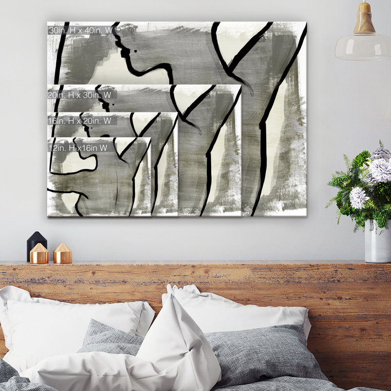 « nu pointe i », impression sur toile, H 12 po x l 16 po x P 1,5 po