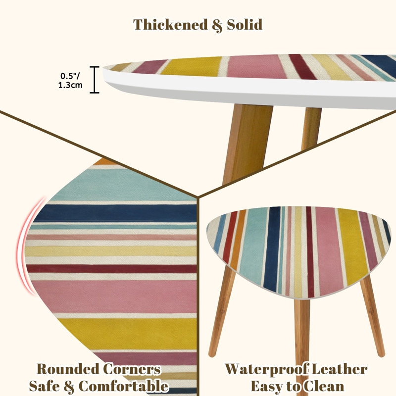 Ensemble de 2 tables basses gigognes Triangle