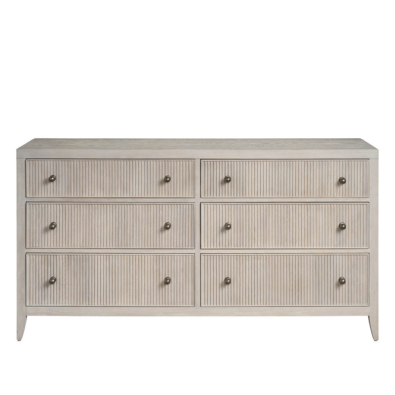 Avaline Carmen 6 - Drawer Dresser, White Oak