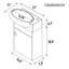 Ensemble de meuble-lavabo mural simple 17 po Mikaelah-756061297