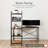 Masel L-Shaped Metal Base Computer Desk