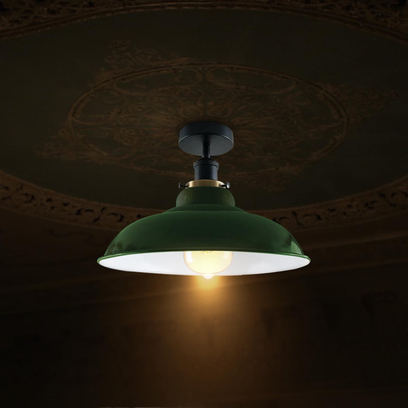 Kunze Flush Mount, Green