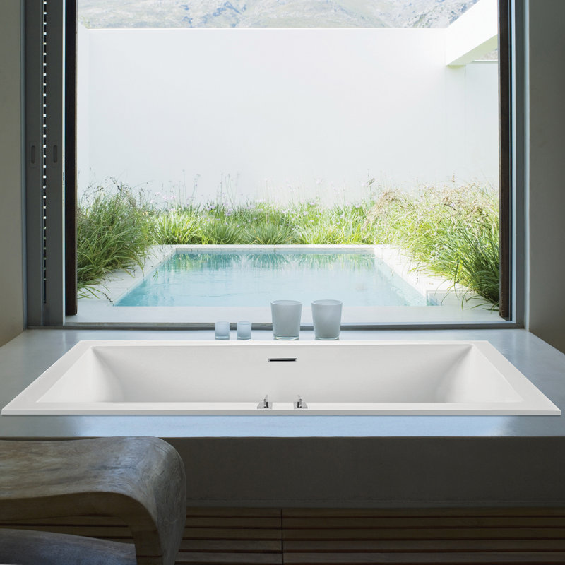 Baignoire à air 66 "MTI Solutions 28, Blanc mat DoloMatte®, Sous-comptoir