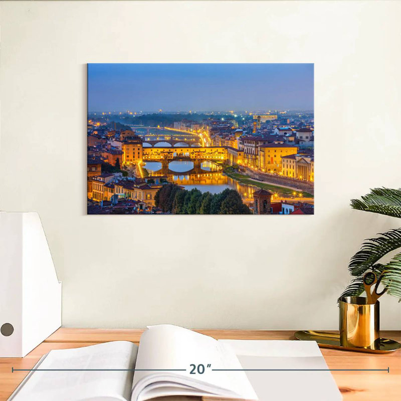 Ravi Florence By Nightfall, 8" H x 12" W