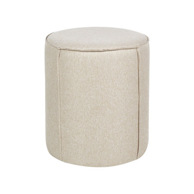 Reinald 40cm Wide Round Pouf Ottoman