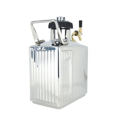 Stainless Steel 128 oz. Pressurized Growler