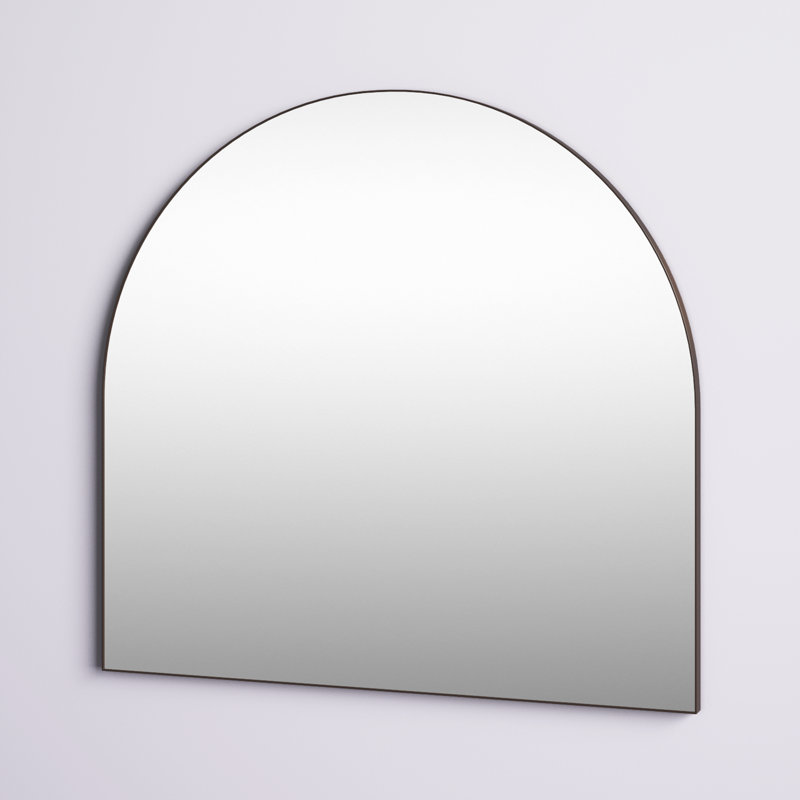 Annastaziah Stainless Steel Arch Mirror, Brushed Brass