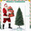 5ft/6ft/7ft Artificial Christmas Tree, 7-Layer Realistic Pine Needles, Sturdy Metal Stand, Indoor/Outdoor Holiday Decor-2131054314