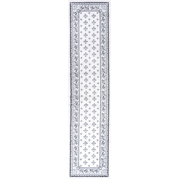 Hydetown French Border Cream/Light Gray Rug