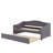 Twin Size Upholstered Daybed With Light And Trundle-1963844854