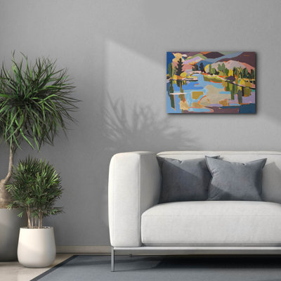  'Lakeview' by Jenny Wantuch Canvas Wall Art, 26" x 18"