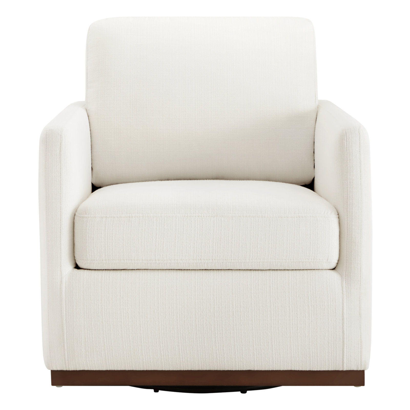 Bobbi Reversible Swivel Armchair, Flannigan Cotton Performance Weave