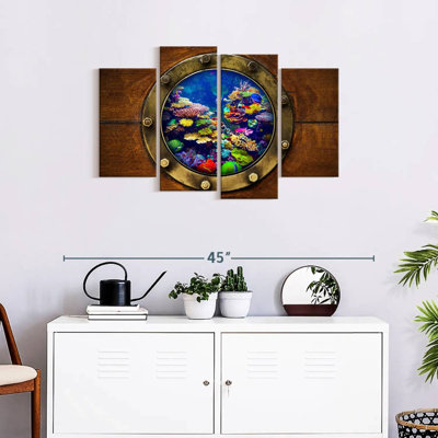 " Boat Porthole " by Paradise Art Collectives 4 - Pieces