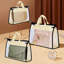 Paquet de 9 sacs à poussière pour sacs à main et sacs à main, organisateur de rangement de sac à main pour garde-robe, sacs à poussière de sac à main, organisateur de rangement de sac à main transparent, organisateur de garde-robe suspendu avec fermeture à glissière, poignées et crochets