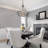 Phifer 4- Light Modern Black Drum Pendant Lighting