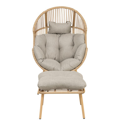 Nestara Standing Egg Chair and Stool