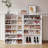 Shoes Rack, 6-Tier Free Standing Wood Closet Organizer Unit-1404421479