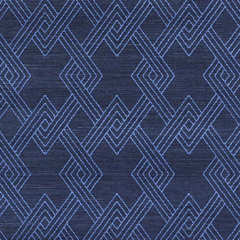 Hix Embroidered Sisal Wallpaper