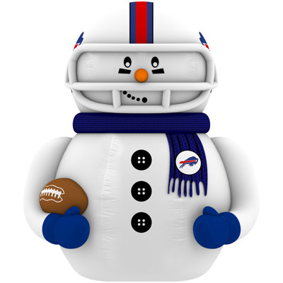 Sporticulture Buffalo Bills Inflatable Snowman Player – 7 Ft Tall Yard Decoration w/ LED Lights | NFL Holiday Football Snowman | Built-in Blower Motor, Weather-Resistant, Indoor/Outdoor Use