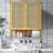 Double Door Bathroom Wall Mounted Medicine Cabinet Kitchen Storage Organization With 3 Shelves
