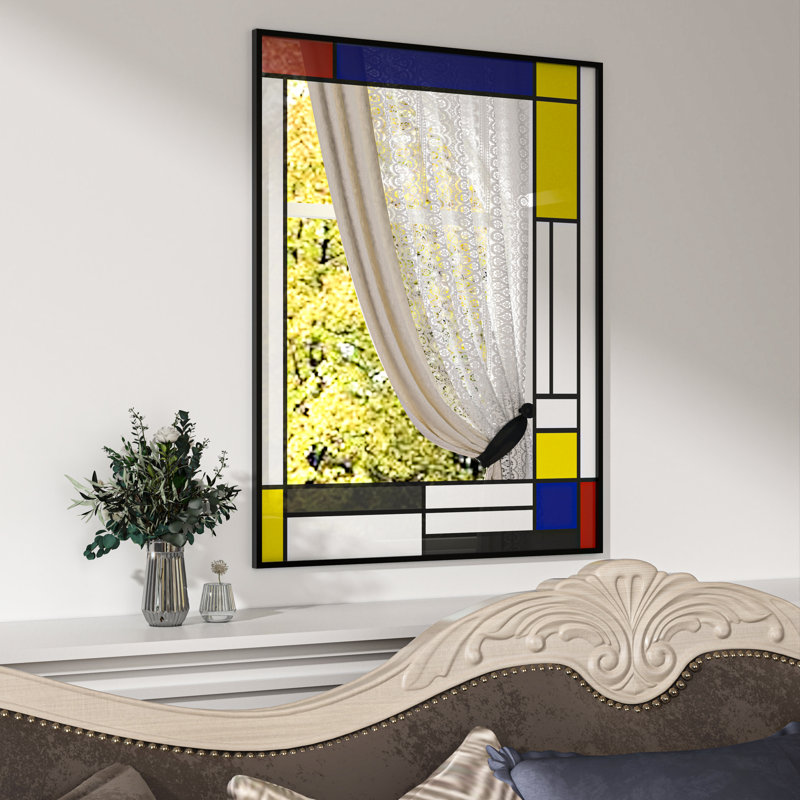 Miroir mural Ebern Designs, 27,7 po x 35,55 po, Coloré