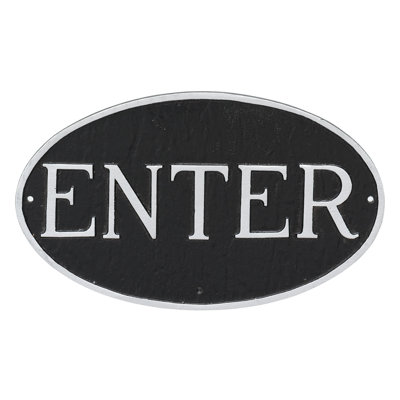 Enter Statement Garden Plaque