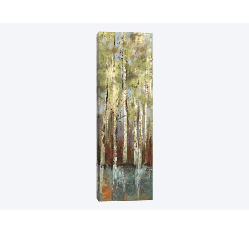 «Forest Whisper I» par Allison Pearce, reproduction sur toile tendue sur châssis, H 36 po x l 12 po x P 1,5 po, Toile tendue