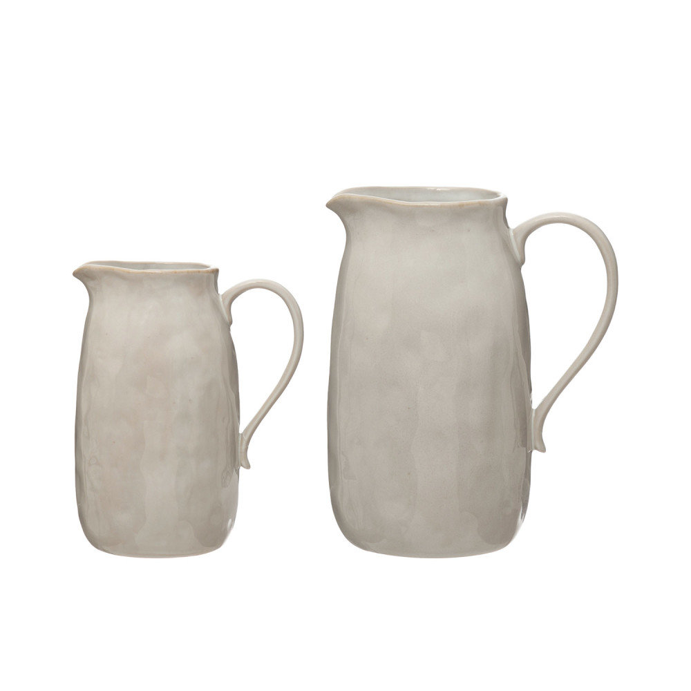 Nathania 62oz. Stoneware Pitcher, 8.25" H x 4.25" W x 6" L