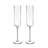 Laurel Crystal Champagne Flutes