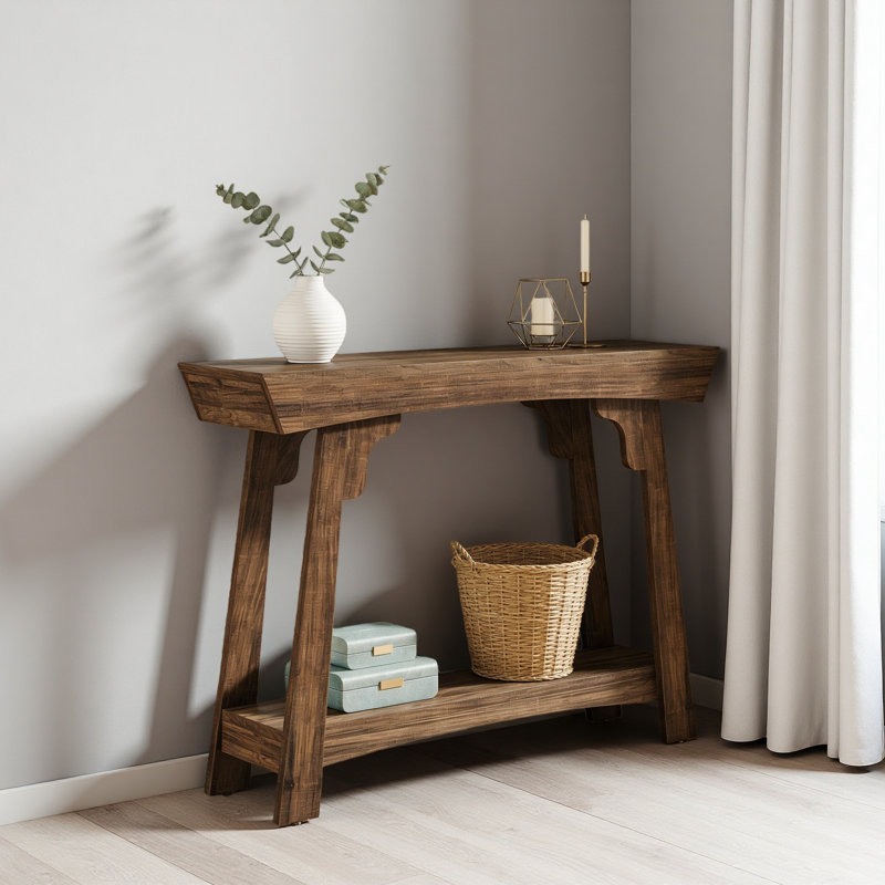 2-Tier Hall Table,Entryway Table,Console Table, 33.49" H x 41.37" W x 11.82" D