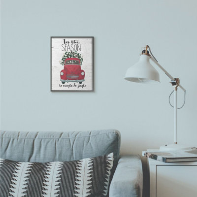 «Mingle and Jingle Red Truck», peinture