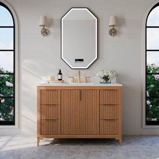 Turlington 48 In. Bath Vanity Set With White Quartz Vanity Top And White Undermount Basin