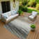 Machine Washable Indoor/Outdoor Houtz ACN2272 Stripes Rug