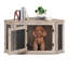 Caisse de coin en bois pour chien