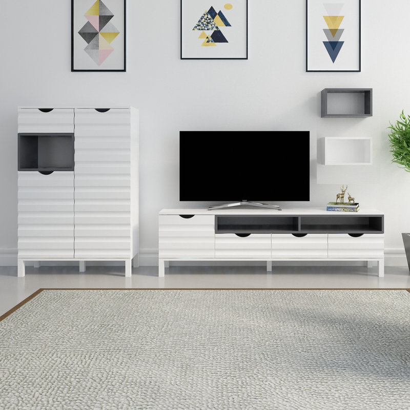 Meuble audio-vidéo pour téléviseur de 65 po ou moins Claymont