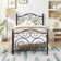 Auxter 38" Metal Platform Bed Frame with Parisian Style Headboard and Footboard, Heavy-duty Slats Support, Under Bed Storage, No Box Spring Needed