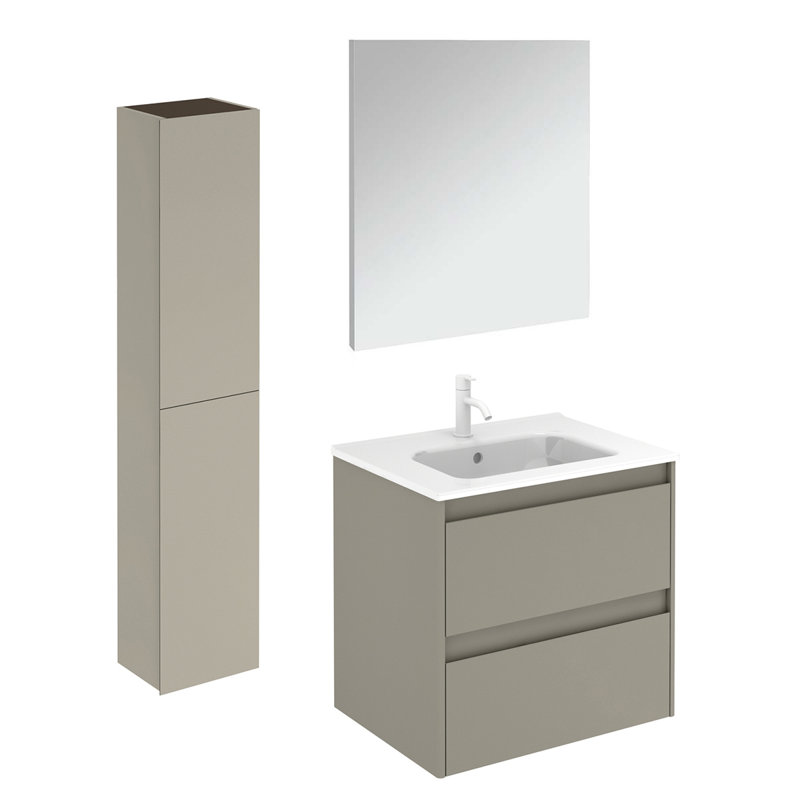 Ambra 23.8'' W Single Vanity, Matte Sand, 32"