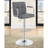 Grey And Chrome Adjustable Bar Stool