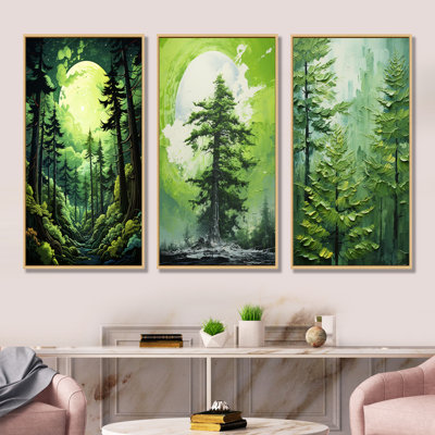 Ensemble de 3 décorations murales Neon Green