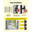 Barrière à ciseaux pliante simple verrouillable-115238998