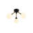 Capilano - 3-Light Semi-Flush Mount - Black