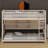 Loft-Style Bunk Bed Featuring Integrated Storage, Adjustable LED Lights And Pegboard Panel-1113592628-1113592625