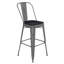 Tabouret de bar d'intérieur avec siège coloré en résine de polyester-1806411073-1806411085