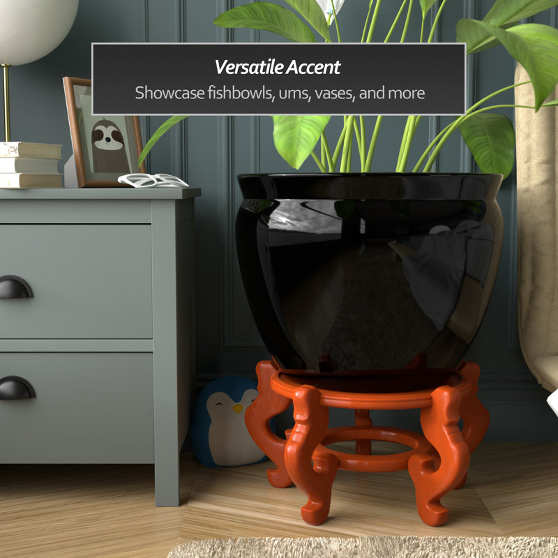 Fishbowl Stand, 10.25" H x 14.5" W x 14.5" D
