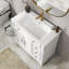 Meuble-lavabo avec lavabo, meuble-lavabo autoportant avec 1 tiroir rabattable et 2 tiroirs de rangement-1844389231