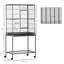162.5cm Steel Flat Top Floor Bird Cage with Wheels