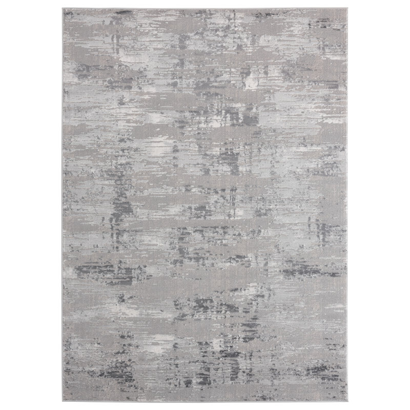 Tapis gris Emmeline, Rectangle 12 pi 6 po x 15 pi