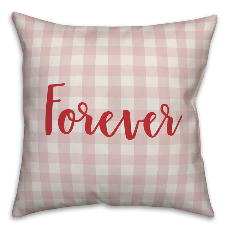  Coussin Forever, Rose / rouge, Coussin décoratif