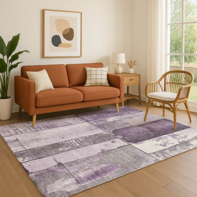 Premium Machine Washable Medena AMF1877 Geometric Rug, Rectangle 10' x 14'